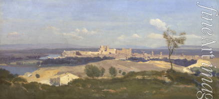 Corot Jean-Baptiste Camille - Avignon von Westen aus gesehen