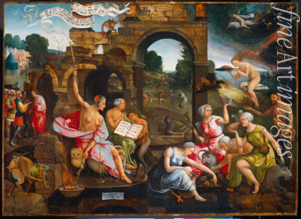 Cornelisz van Oostsanen Jacob - Saul und die Hexe von Endor