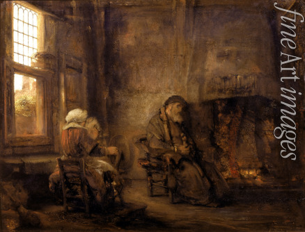 Rembrandt van Rhijn - Tobit and Anna waiting for the return of their son