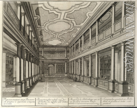 Wortmann Christian Albrecht - Library of the Academy of Sciences (From: The building of the Imperial Academy of Sciences)