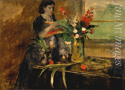 Degas Edgar - Porträt von Estelle Musson Degas