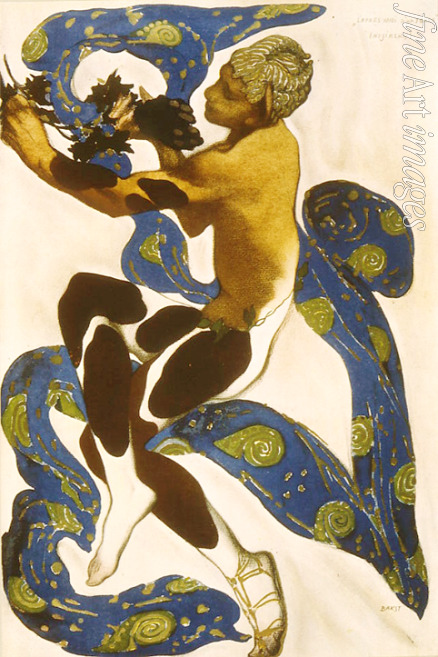 Bakst Léon - Faun. Costume design for the ballet The Afternoon of a Faun by C. Debussy