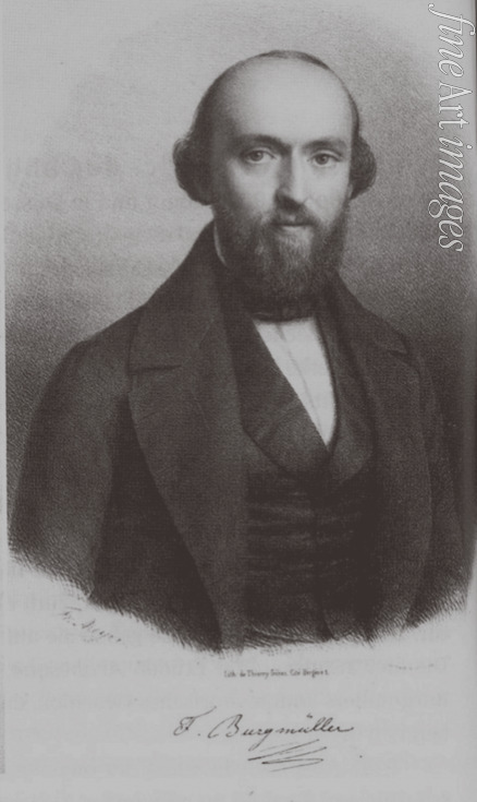 Unbekannter Künstler - Porträt von Komponist Johann Friedrich Franz Burgmüller (1806-1874)