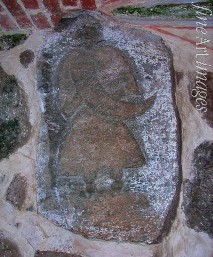 Pre-Christian Art - The Svantevit-Stone in the church in Altenkirchen on the island Rügen