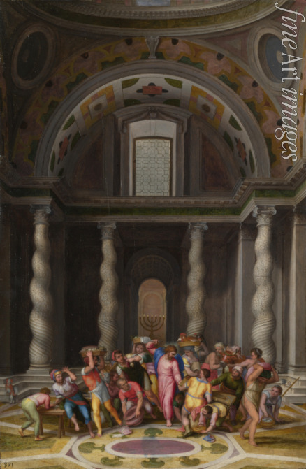 Venusti Marcello - Jesus vertreibt die Wechsler aus dem Tempel