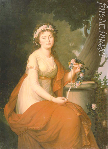Courteille Nicolas de - Porträt von Fürstin Tatjana Wassiljewna Jussupowa, geb. von Engelhardt (1769-1841)