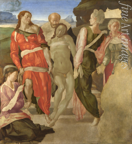 Buonarroti Michelangelo - Die Grablegung Christi