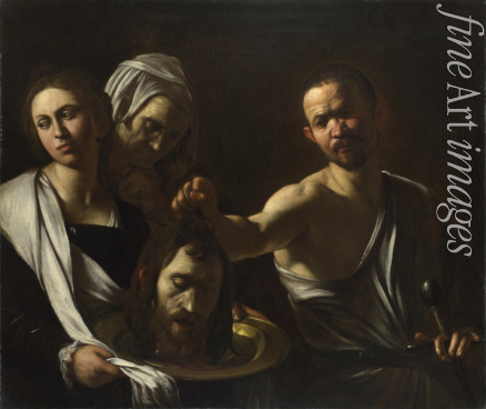 Caravaggio Michelangelo - Salome bringt den Kopf des Johannes des Täufers