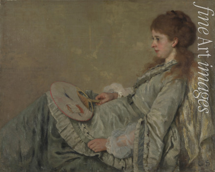 Scholderer Franz Otto - Porträt der Frau des Malers