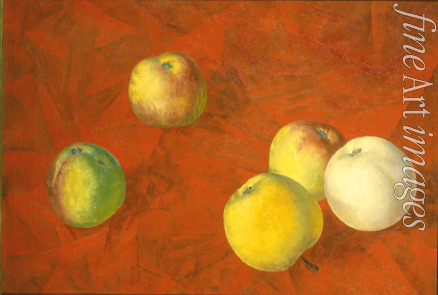 Petrow-Wodkin Kusma Sergejewitsch - Äpfel auf rotem Hintergrund