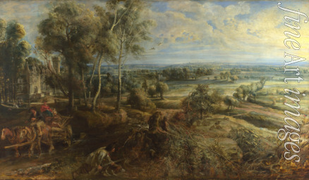 Rubens Pieter Paul - Eine Herbstlandschaft mit Blick auf Het Steen in den frühen Morgenstunden