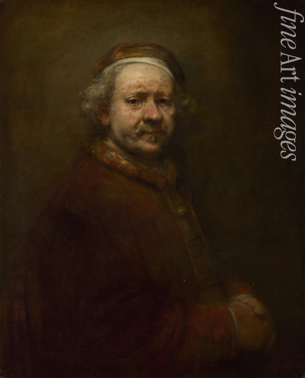 Rembrandt van Rhijn - Selbstporträt im Alter von 63 Jahren
