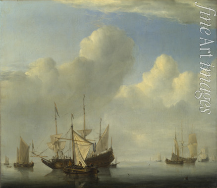 Velde Willem van de the Younger - A Dutch Ship coming to Anchor