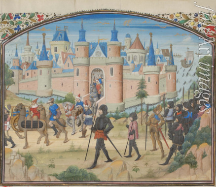 Anonymous - The Siege of Tyre, 1124. Miniature from the 