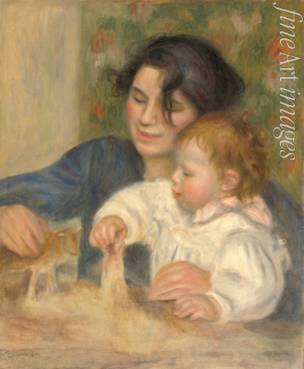 Renoir Pierre Auguste - Gabrielle Renard and infant son, Jean