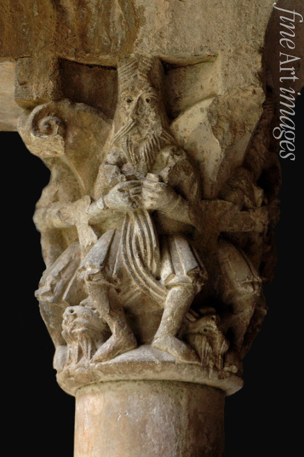 Anonymous - Detail of a capital in the cloister Sant Pere de Galligants