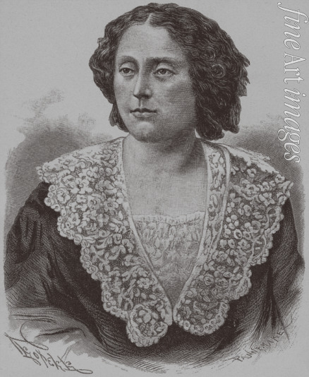 Pannemaker François - Porträt von Prinzessin Nino Gribojedowa (geb. Tschawtschawadse)