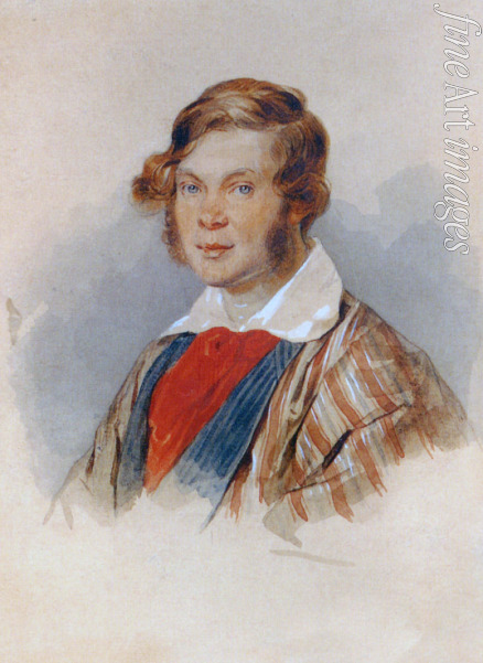 Sokolow Pjotr Fjodorowitsch - Porträt von Dichter Fürst Pjotr Andrejewitsch Wjasemski (1792-1878)