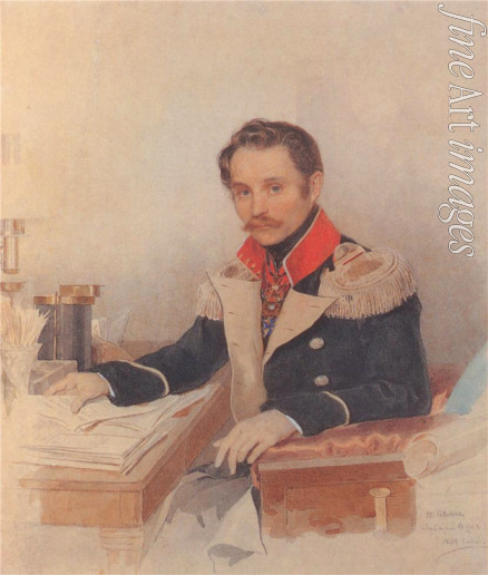 Sokolov Pyotr Fyodorovich - Portrait of Leonty Vasilievich Dubelt (1792-1862), Chief of Staff of the Corps of Gendarmes
