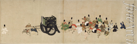 Unbekannter Künstler - Illustriertes Epos Heiji Bürgerkrieg (Kaiserlicher Besuch bei Rokuhara) Rollbild 5