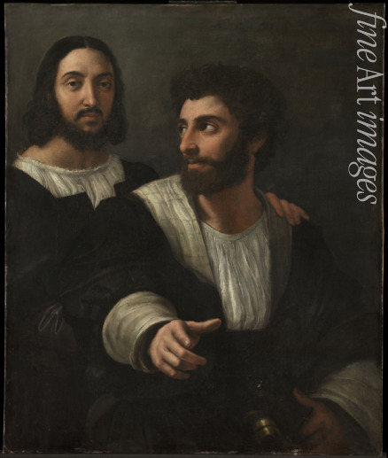 Raffael (Raffaello Sanzio da Urbino) - Selbstbildnis mit einem Freund