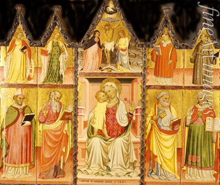 Lianori Pietro di Giovanni - Madonna and Child with Saints (Polyptych, ten separate panels)