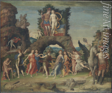 Mantegna Andrea - Der Parnaß (Mars und Venus)