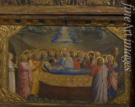 Angelico Fra Giovanni da Fiesole - The Death of the Virgin (The Annunciation retable with 5 Predella scenes)