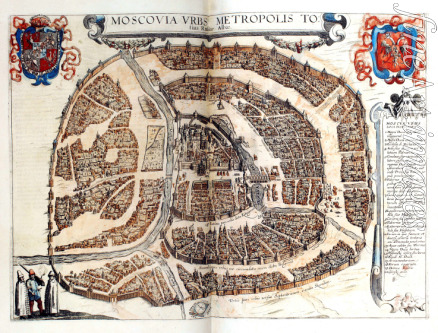 Hogenberg Frans - Map of Moscow