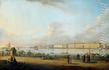 Mayr Johann Georg von - View of the Winter Palace from the Vasilyevsky Island