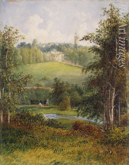 Anonymous - Landscape with the Manor House in the Estate of Gostilitsy near St Petersburg