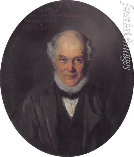 Makovsky Konstantin Yegorovich - Portrait of the painter Yegor Ivanovich Makovsky (1802-1886)
