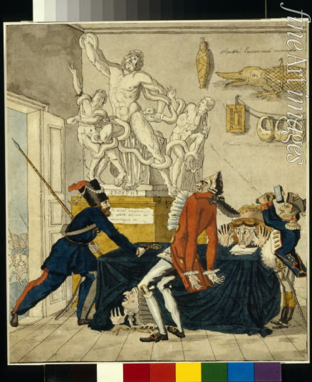Terebenev Ivan Ivanovich - Napoleon Bonaparte selling Stolen Goods