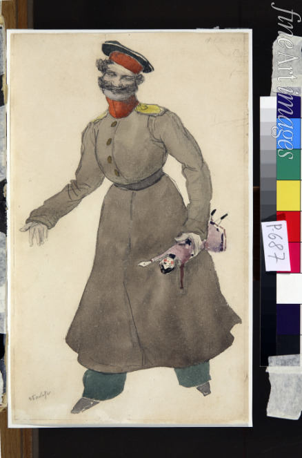 Bakst Léon - Costume design for the ballet The Fairy Doll by J. Bayer