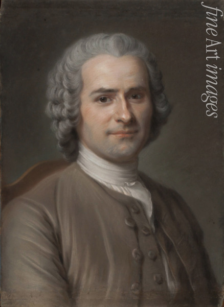 La Tour Maurice Quentin de - Portrait of Jean-Jacques Rousseau (1712-1778)