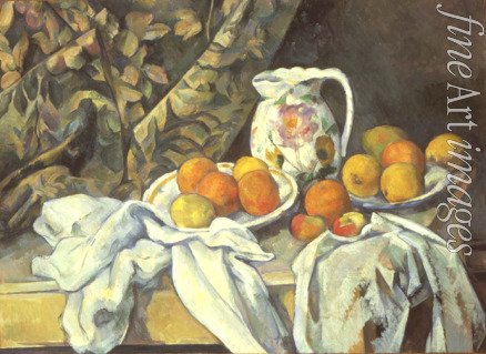 Cézanne Paul - Stilleben mit Vorhang