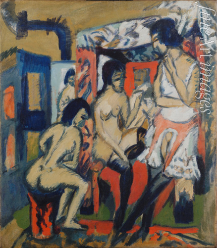 Kirchner Ernst Ludwig - Akte im Atelier