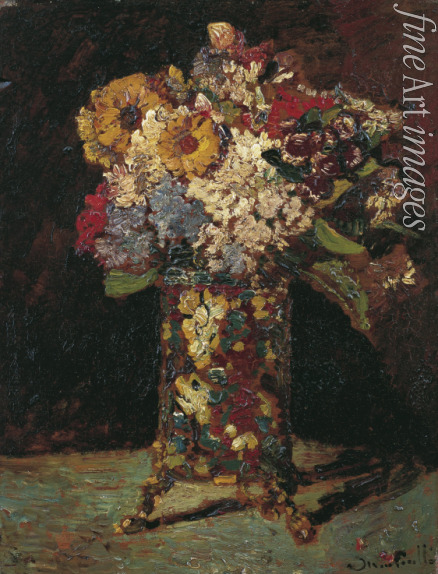 Monticelli Adolphe-Thomas-Joseph - Stillleben mit Blumen