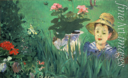 Manet Édouard - Jacques Hoschedé als Kind im Garten