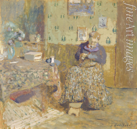 Vuillard Édouard - Madame Vuillard Sewing
