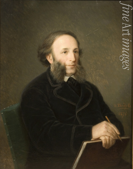 Bolotov Dmitry Mikhaylovich - Portrait of the artist Ivan Aivazovsky (1817-1900)