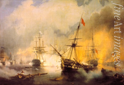 Aiwasowski Iwan Konstantinowitsch - Die Seeschlacht von Navarino am 20. Oktober 1827