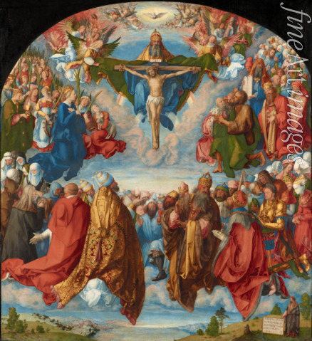 Dürer Albrecht - The Adoration of the Trinity (Landauer Altarpiece)