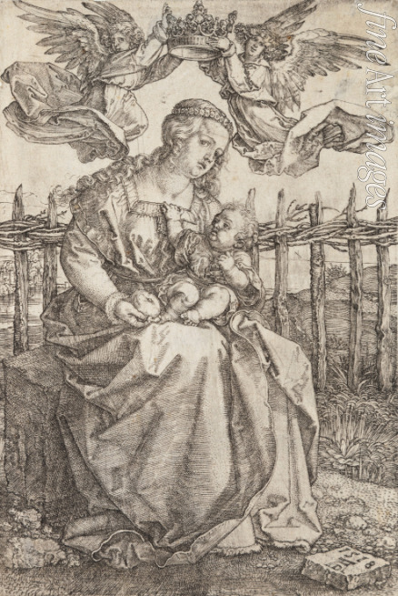 Dürer Albrecht - Virgin Mary Crowned By Two Angels