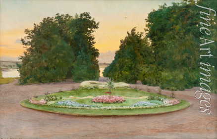 Benois Albert Nikolayevich - Evening in the park