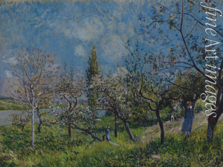 Sisley Alfred - Obstgarten im Frühling, By