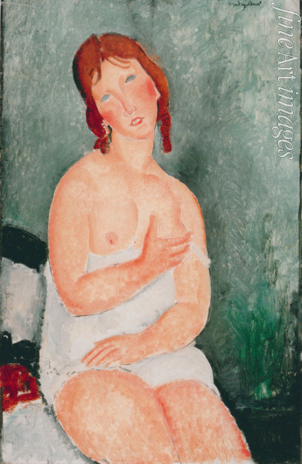 Modigliani Amedeo - Junge Frau im Hemd