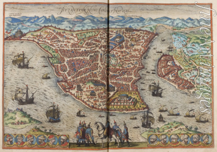 Hogenberg Frans - Byzantium. Constantinopolis (From: Civitates Orbis Terrarum)