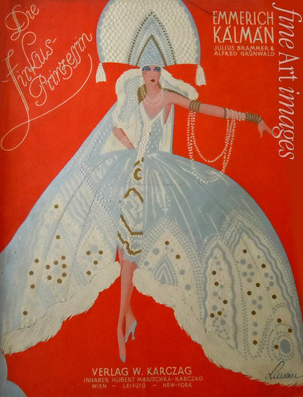 Anonymous - Cover for the original piano score of The Circus Princess by Emmerich Kalman