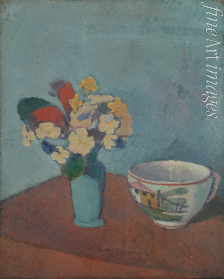 Bernard Émile - Vase mit Blumen und Tasse